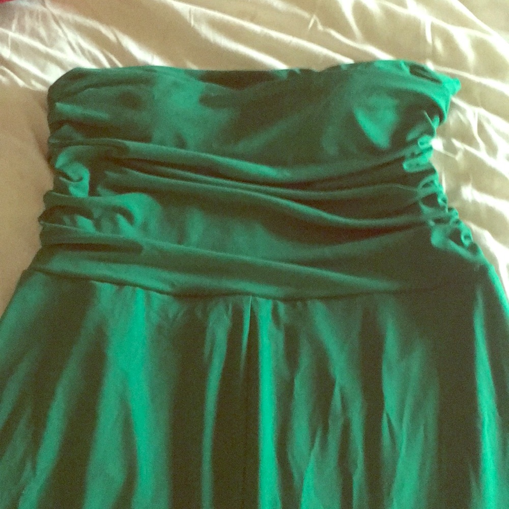Strapless gown